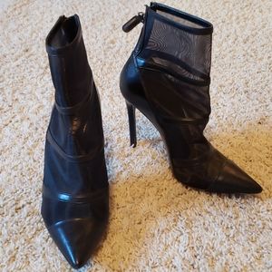 Barbara Bui black leather bootie shoes boots 36